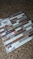 Smart Tiles Bellagio Santi 10.06"X 10" Vinyl Peel & Stick Tile 4 Pack