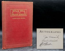 1935 Who's Who American League SIGNED JOE VOSMIC MEL HARDER EARL AVERILL