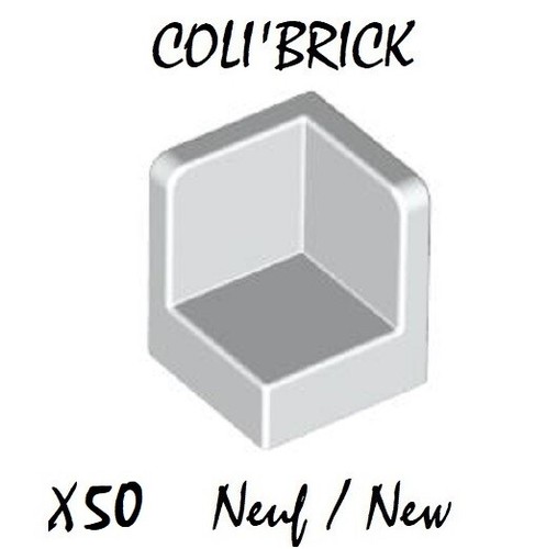 lego 6231 - 50x Panneau angle coin / Panel 1x1x1 Corner - Blanc White - NEUF - 第 1/1 張圖片