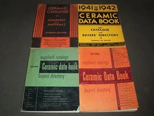 1934-1958 CERAMIC DATA BOOK CATALOG LOT OF 4 - BUYER'S DIRECTORY - O 1839