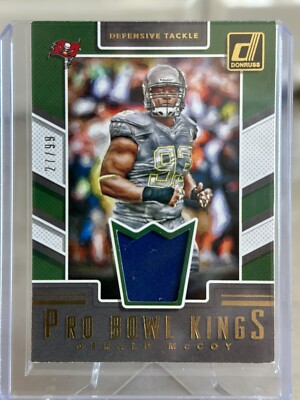 2017 Donruss Gerald McCoy Pro Bowl Kings Game Used Jersey /99