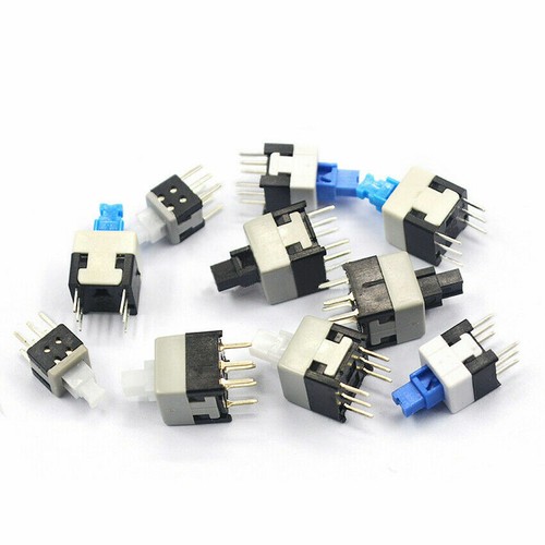Self-Locking&No Lock Type Button Switch Blue Cap 5.8X5.8mm 7X7mm 8X8mm 8.5X8.5mm - Picture 4 of 13