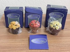 Vintage SAUCE Just For You Figurine Flowers 2000