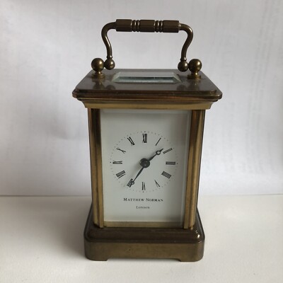 Matthew Norman Miniature Brass Carriage Clock | eBay