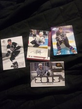 NHL KINGS IAN LAPERRIERE AUTO BAP JAMIE MCBAIN # 125 QUAD RELIC KURRI KOPITAR