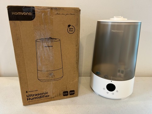 Homvana H101 Quiet Ultrasonic Cool Cold Mist Top Fill Humidifier 3.6L - 34 Hours - Picture 3 of 13