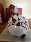 Christmas Snowman White Luminary Flameless LED Candle Ceramic New Box Home Ref. — photo 9
