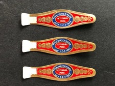 HIGH WATER MARK Brand * GETTYSBURG PA * VINTAGE CIGAR BANDS (X3) * CIVIL WAR