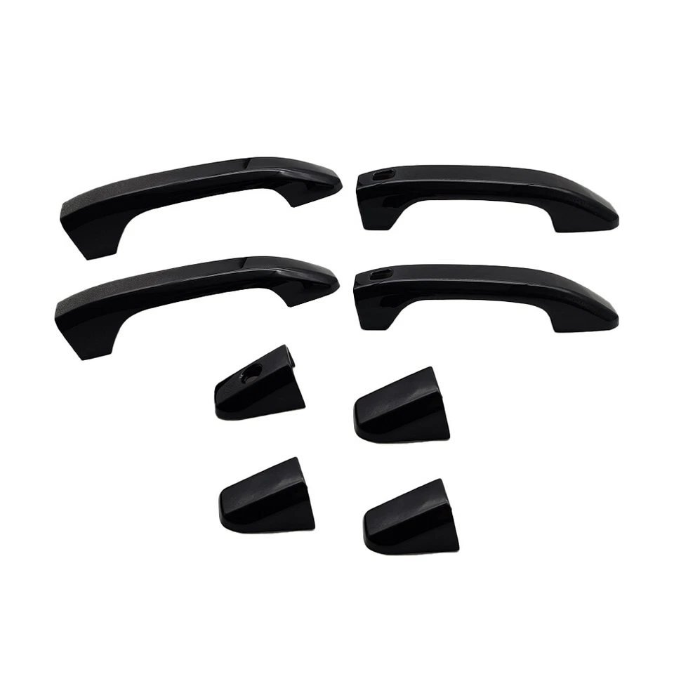 Glossy Black 4 Door Handle Covers For 2019-2024 Chevy Silverado GMC Sierra 1500 - Image 4 of 4