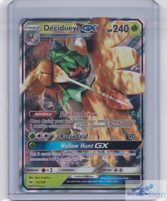 1x Decidueye GX holo full art x1 POKEMON Sun /& Moon 12//149 Ultra rare card