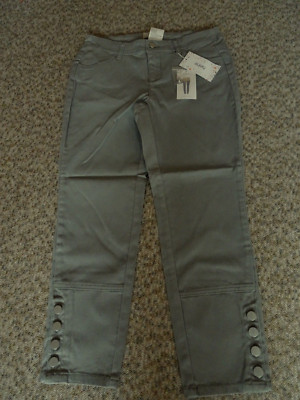7/8 Stretch Hose v. Heine,K 19 (38) grau, Mod. ALWA, Slim Fit Neu 55D