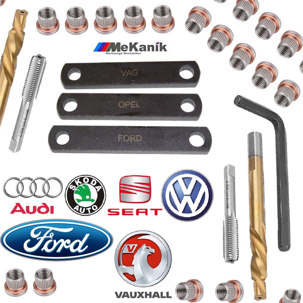 VW VAG Brake Caliper Thread Repair Kit M9 x 1.25 Audi Seat Skoda Ford