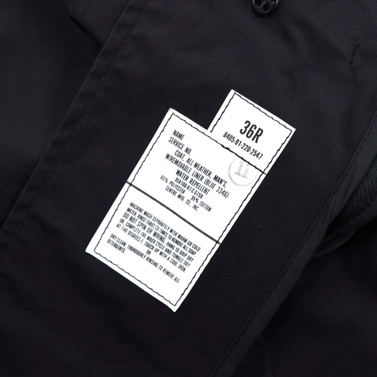 US NAVY All Weather Coat 36 Black 8405-01-220-2547 | eBay US NAVY All Weather Coat 36 Black 8405-01-220-2547 | eBay