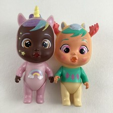 Cry Babies Magic Tears Mini Dolls Keep Me Warm Riley Jassy Unicorn IMC Toys