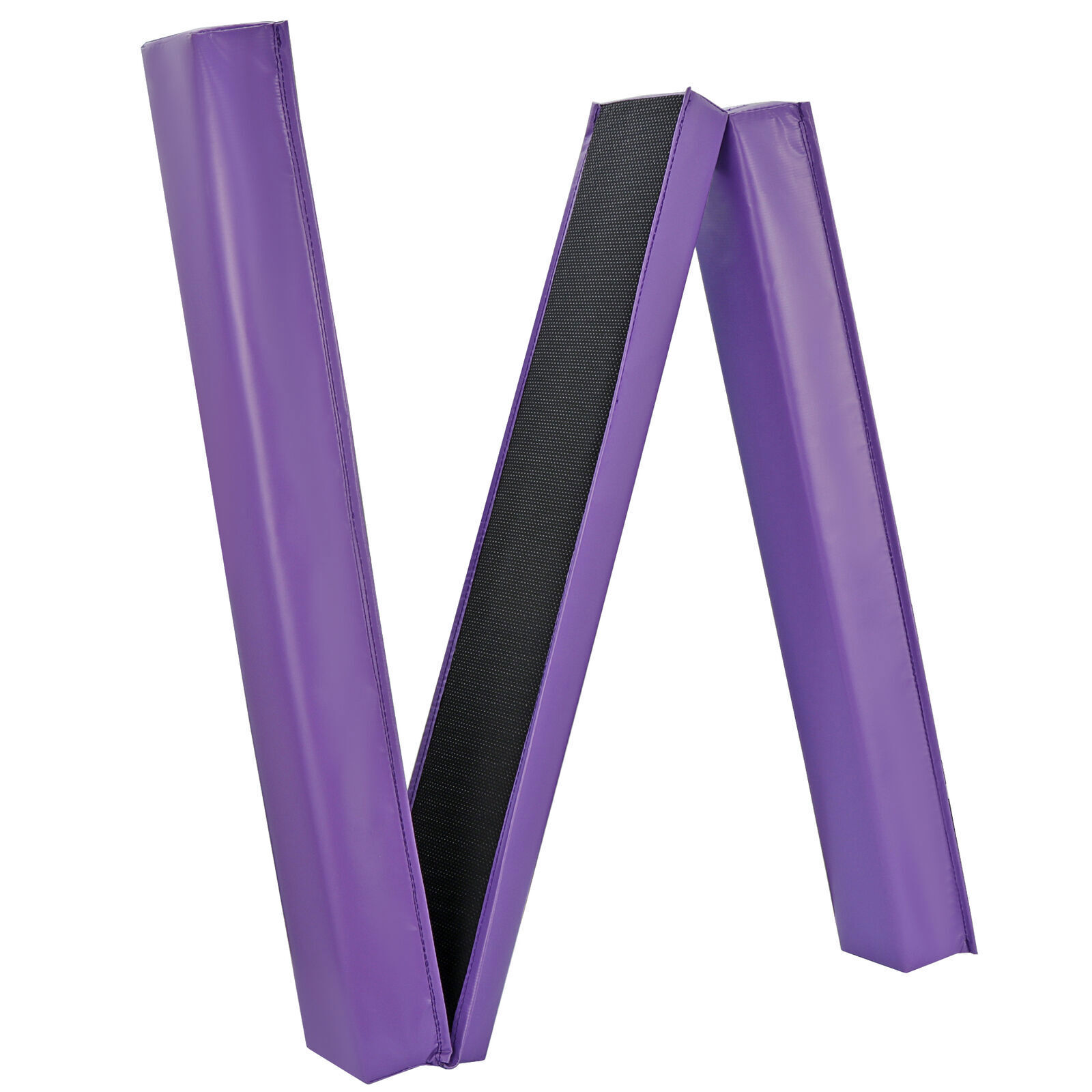 Purple Full Size Folding Floor Balance Beam For Gymnastics A