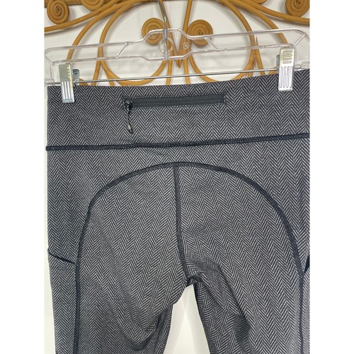 Lululemon Herringbone Wee Stripe Speed Tight IV fondo increspato donna 6 ritagli - Foto 3 di 5