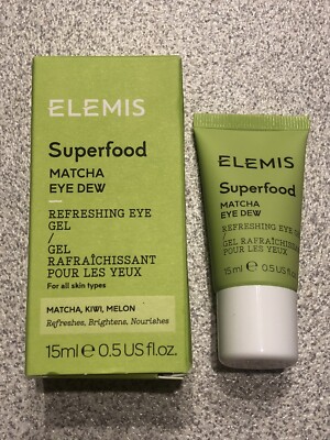 Elemis Superfood Matcha Eye Dew Refreshing Eye Gel 0.5 oz 15ml Full Size NIB  