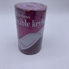 Wireless Flexible Foldable Keyboard 2.4GBZ With Dongle