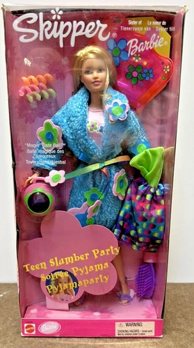Pyjama Fun Skipper Schwester von Barbie Puppe 1999 Mattel