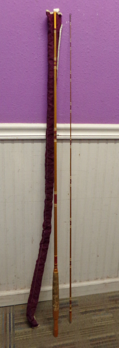 Vintage Heddon PAL #8357 MARK II Two PC 8.5' Fishing Rod w/ Sleeve