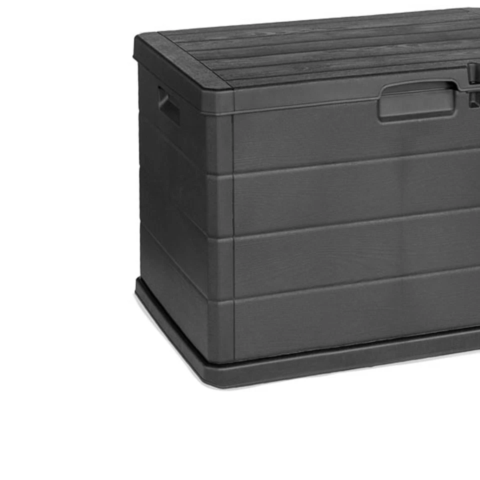 Kissenbox Auflagenbox Sitzbank für Gartenbox Gartentruhe Anthrazit 170L - Bild 3 von 3