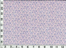 Small Lt Purple Flower Buds Vines Dotted Red Quilting Sewing Fabric by Yard #a8