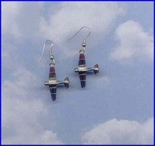 T-6T Earrings Aircraft Airplane Aviatrix 99's Made in the USA