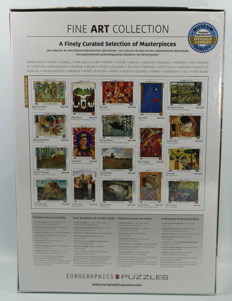 Rompecabezas Eurográfico Gótico Americano 1000 Piezas Grant Madera Foto 3 de 4