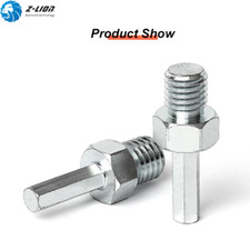 2Pcs Diamond Core Drill Bit Adapter 5/8-11 Male Thread to3/8"Steel Hexagon Shank