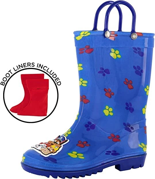 Botas de lluvia Nickelodeon unisex-niños niños Paw Patrol con forro de nieve suave extraíble Foto 2 de 4