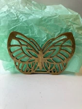 Vintage Brass Butterfly Napkin Holder from Crowning Touch