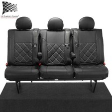 Renault Trafic Crew Cab Rear Seat Covers Leatherette Tailored (2014 On) 1028