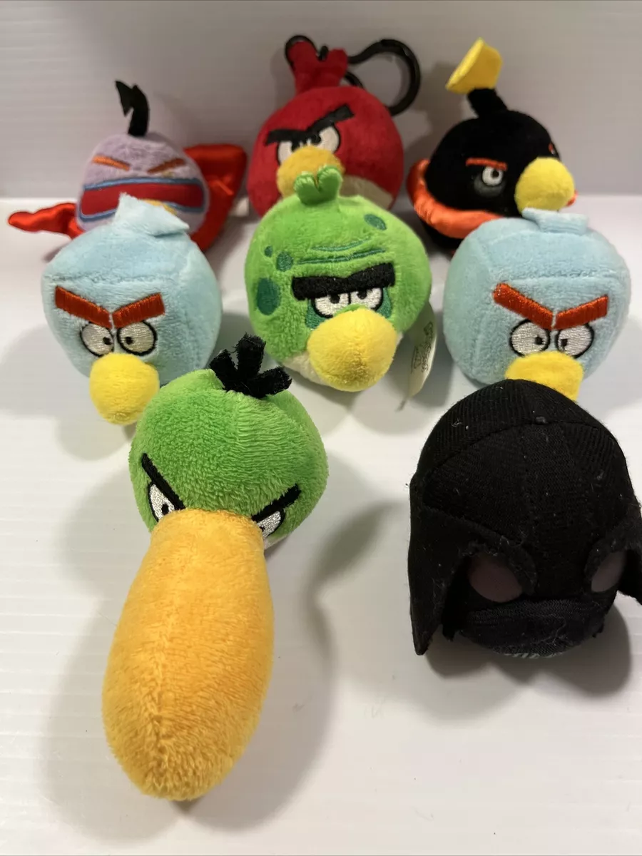 Lot Eight Mini Plush Angry Bird finger puppets Space Vader Red Hal 2.5