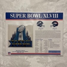 SUPER BOWL 48 Seahawks Broncos OFFICIAL SB XLVIII NFL PATCH 2014 Willabee Ward