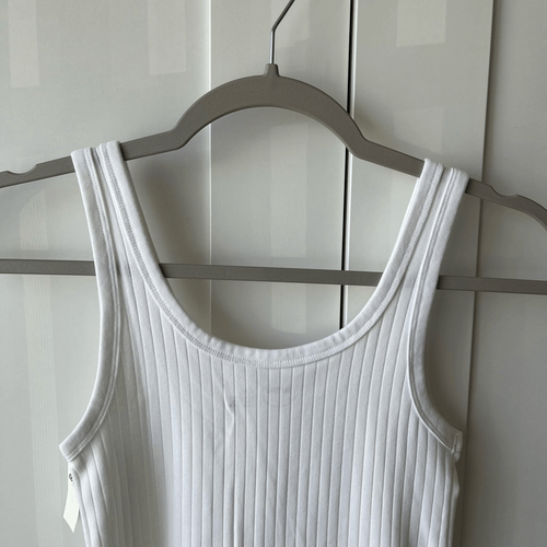 Aerie White Ribbed Tank Top XS NWT - Picture 9 of 9