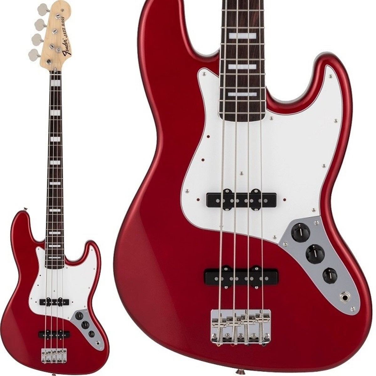 Fender Made in Japan Traditional 70s Jazz Bass Candy Apple Red
