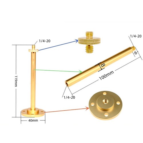Outdoor Camping Flat Gas Light Adapter DIY Stand Bracket Lantern Desk Holder - Picture 8 of 27
