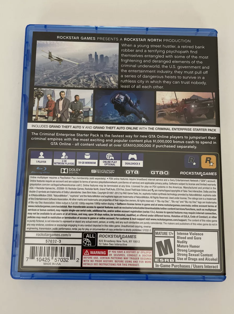 Gta V Premium Edition Com Mapa Ps4