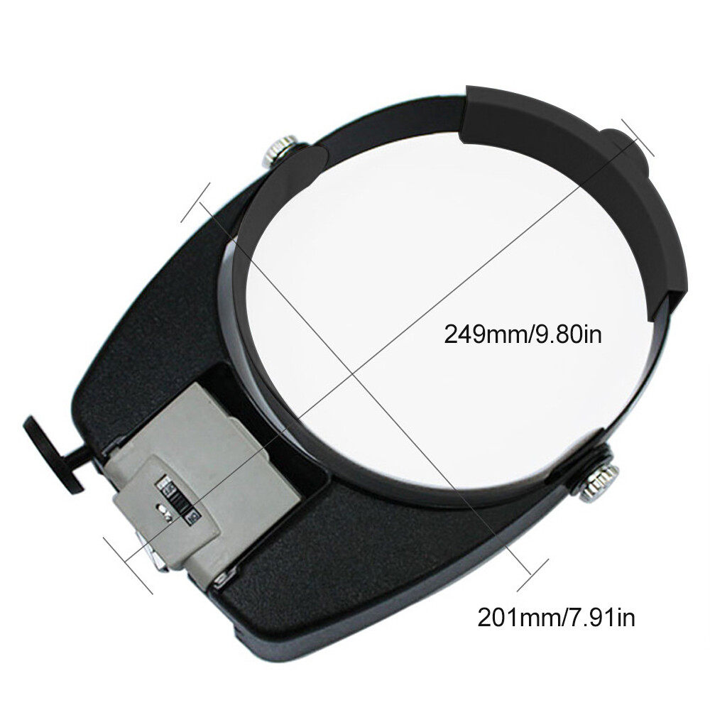Jewelers Head Headband Magnifier LED Illuminated Visor Magnifying