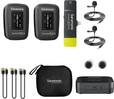SARAMONIC BLINK500 PRO B4 Lavalier Mikrofone Wireless Doppelt Kanal Für iOS