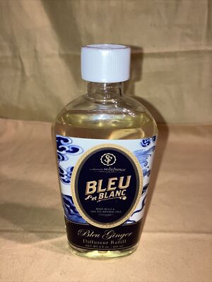 Blue Ginger Bleu et Blanc Diffuseur Refill 8 fl Oz Sealed.