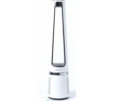Image of Bladeless Tower Fan Air Purifier 12 Speeds Quiet Home Cooling 2-In-1