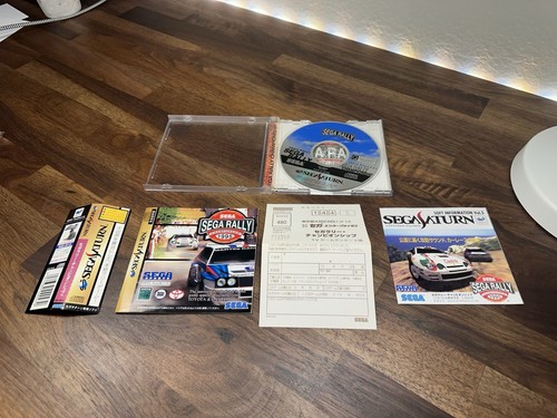 Sega Rally Championship Plus w/spine (Sega Saturn,1996) JAP Version--US SELLER
