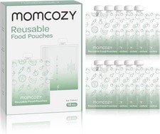 Momcozy Reusable Baby Food Pouches for Toddlers,Bpa Free Plastic,Food Safe,Freez