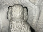 Antique England Staffordshire Dog Pub Decor Statue Figurine Black & White Ruff!! — photo 10
