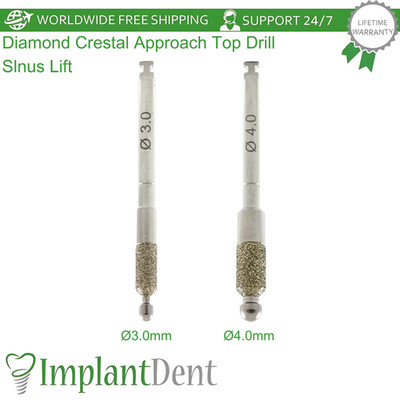 Diamond Crestal Approach Top Drill Slnus Lift Dental Fixture Socket Expansion