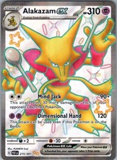 Alakazam ex 215/091 Shiny Ultra Rare SV: Paldean Fates NM on eBay