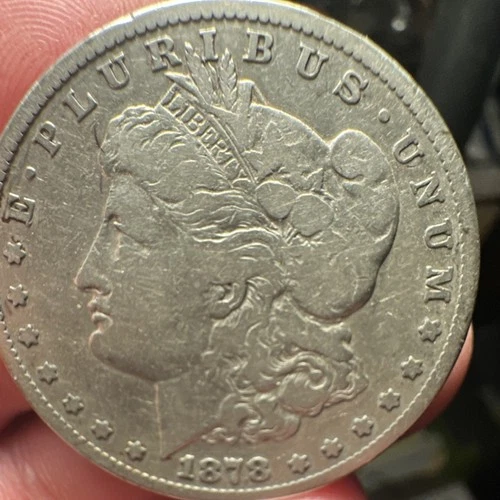 1878 Morgan Silver Dollar Circulated $1 Coin Business Strike 0.9 Fineness