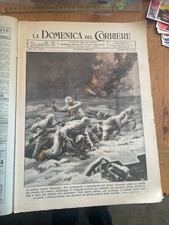 LA DOMENICA DEL CORRIERE 21 FEBBRAIO  1943  CON SOVRACOPERTINA LEGGI DESCRIZ.