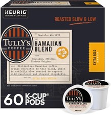 Tully's Coffee Hawaiian Blend, Single Serve K-Cup Pods, Medium